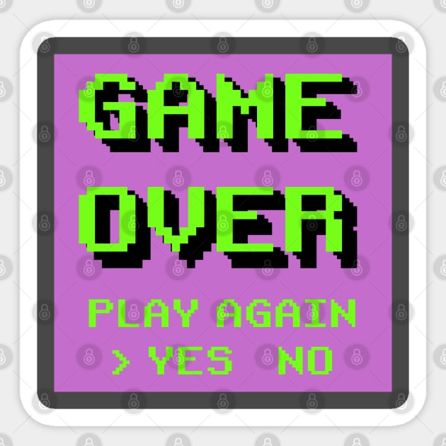 Game Over Sticker by inshapeuniverse